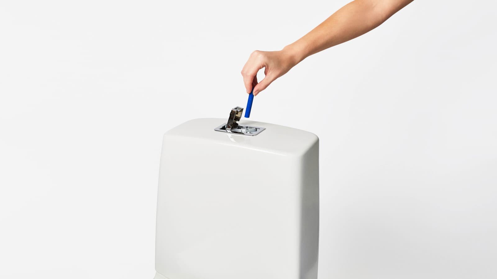 Porsgrund Fresh WC stav plasseres under skylleknappen Porsgrund Fresh WC stav plasseres under skylleknappen