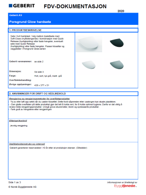 FDV_Porsgrund Glow hardplastseter