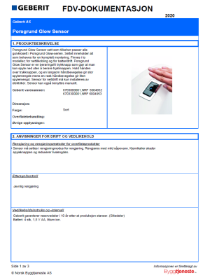 FDV_Porsgrund Glow Sensor